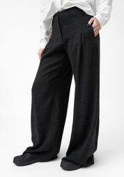 High Waisted Wool Blend Wide Leg Pants - December Thieves