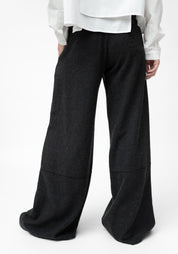 High Waisted Wool Blend Wide Leg Pants - December Thieves