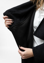 Draped Neck Wool Blend Coat - December Thieves