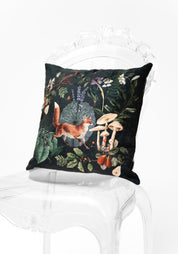 Forest Fox Velvet Pillow
