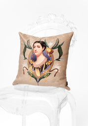 Retro Muse Velvet Pillow