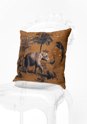 Cleopatra Elephant Velvet Pillow