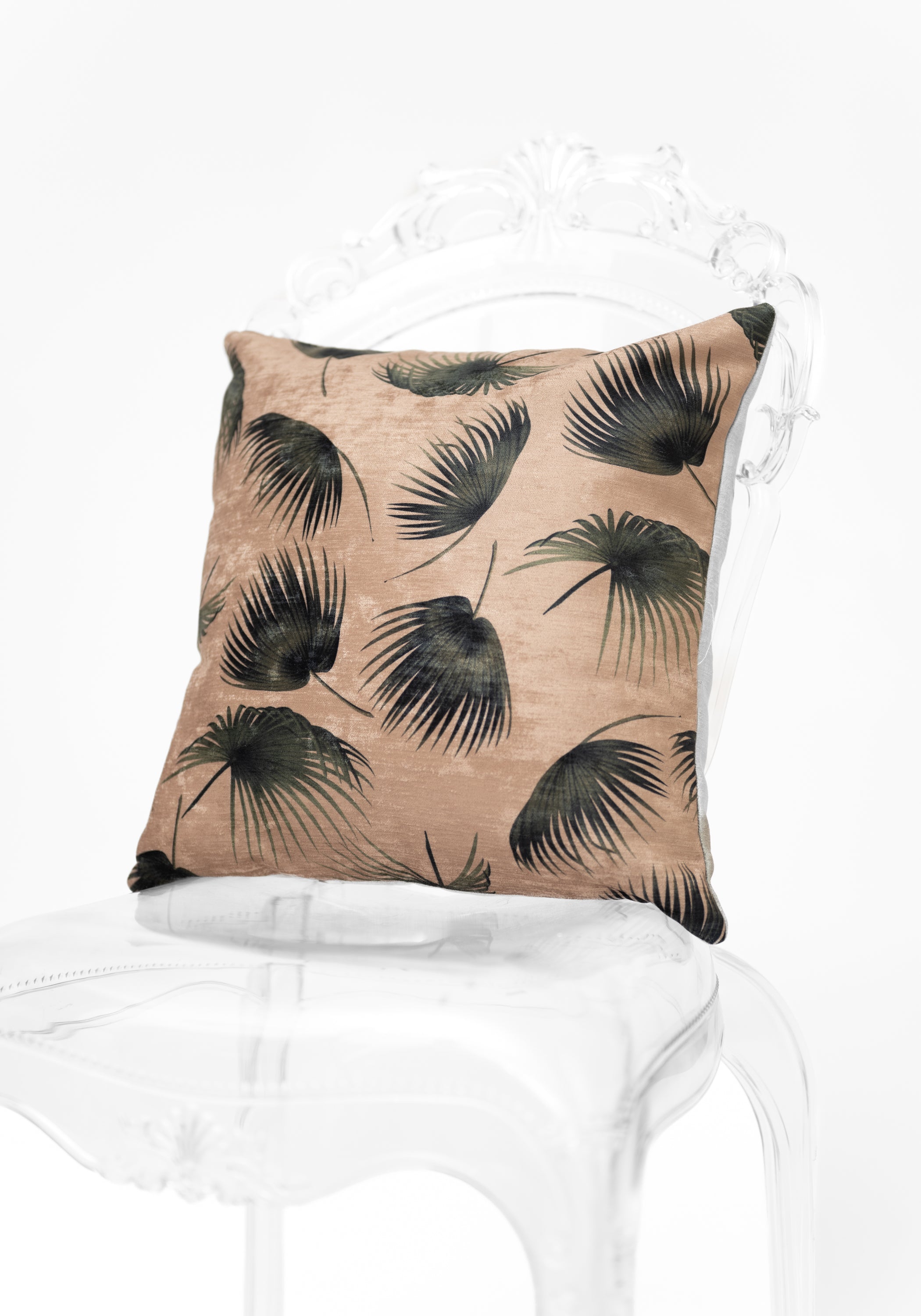 Selva Vintage Leaves Velvet Pillow