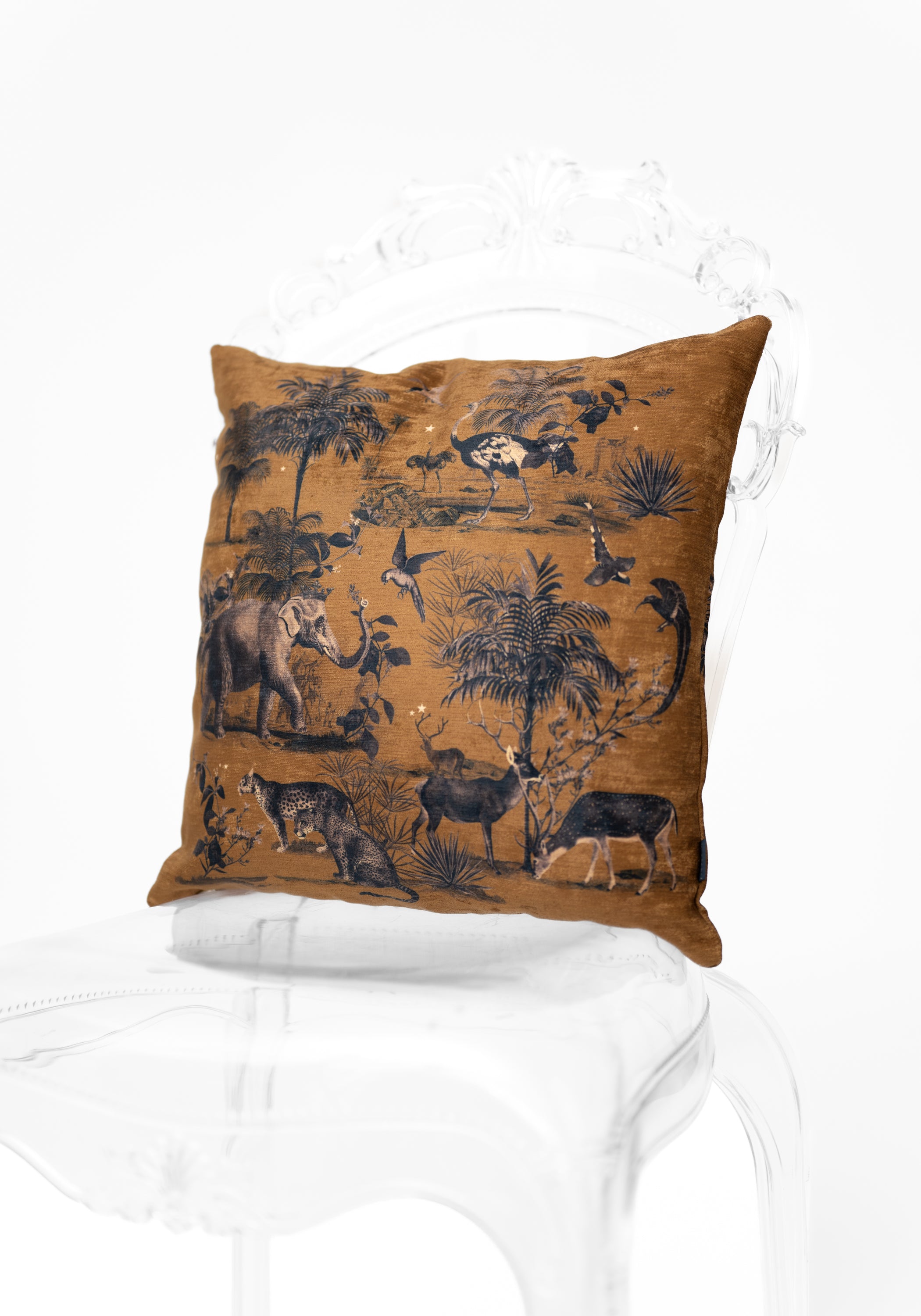 Cleopatra Animals Velvet Pillow