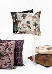 Cleopatra Animals Velvet Pillow