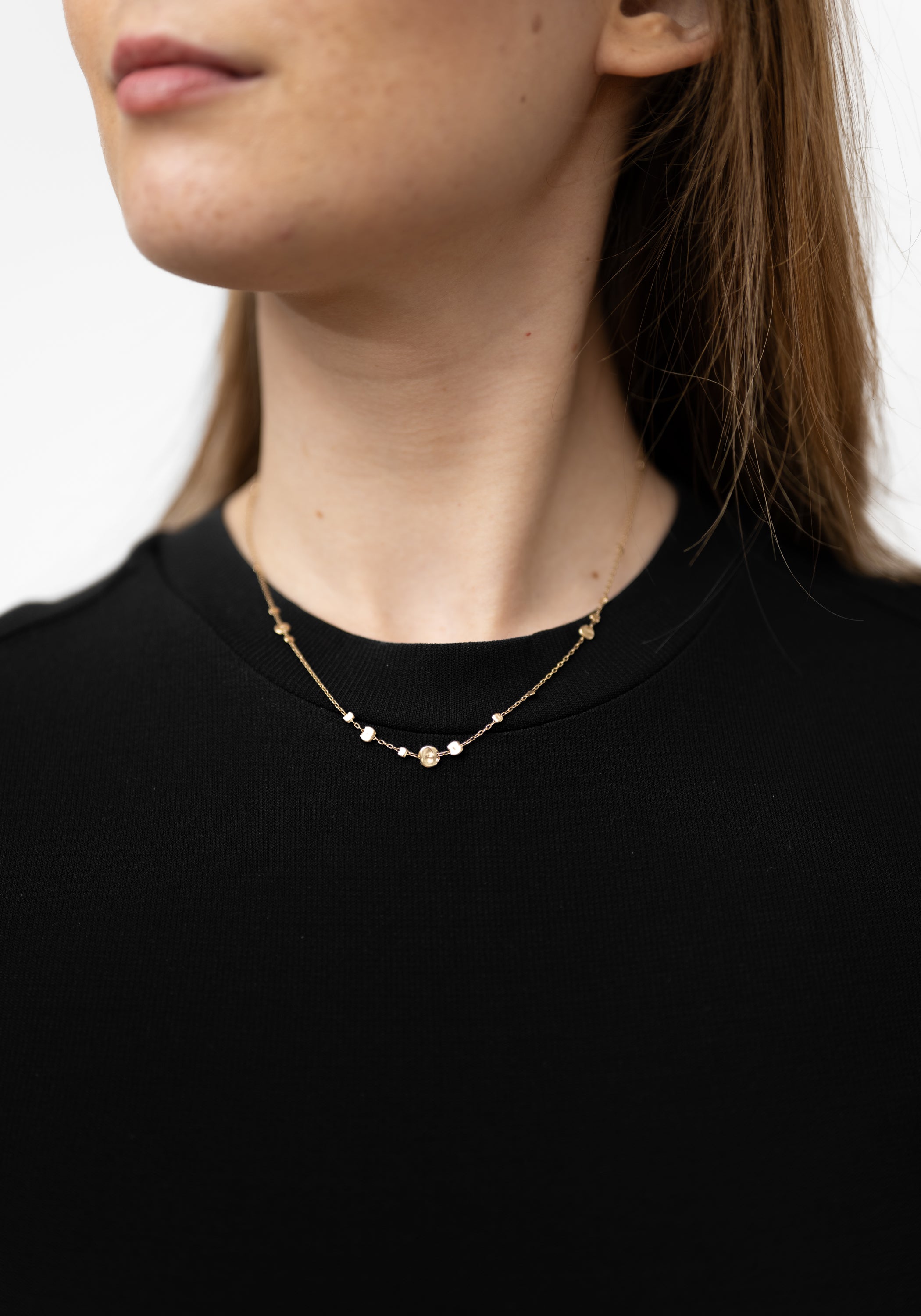 Brass Drift Bubble Necklace