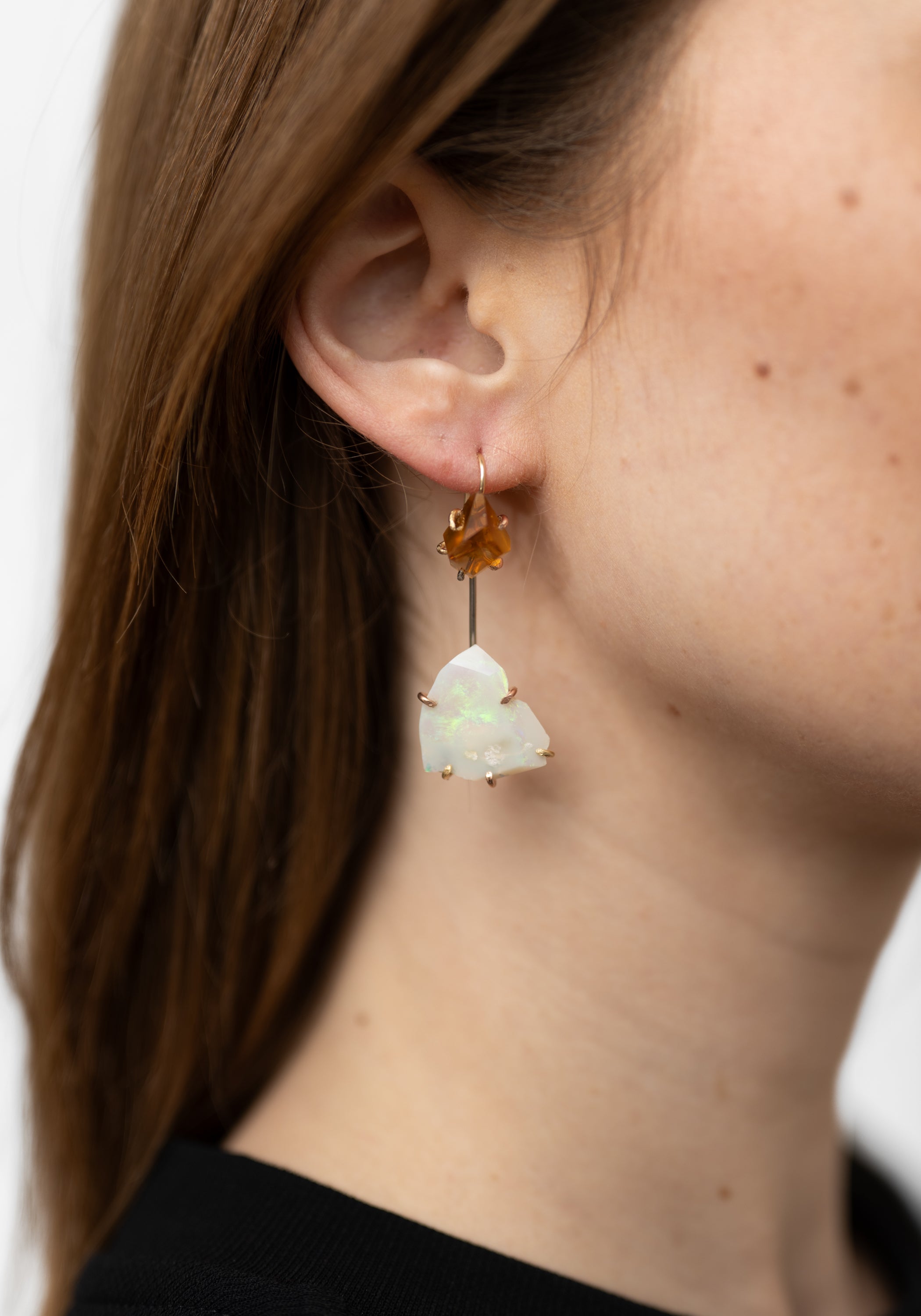 14k-18k Gold Australian Opal Drops