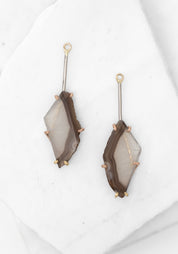 14k-18k Gold Banded Agate Drops