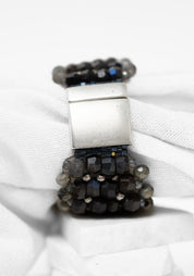 Black Labradorite Beaded Bracelet - December Thieves
