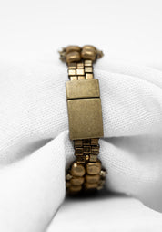 Brass Cube Beaded Bracelet - December Thieves