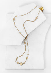 Brass Drift Bubble Necklace