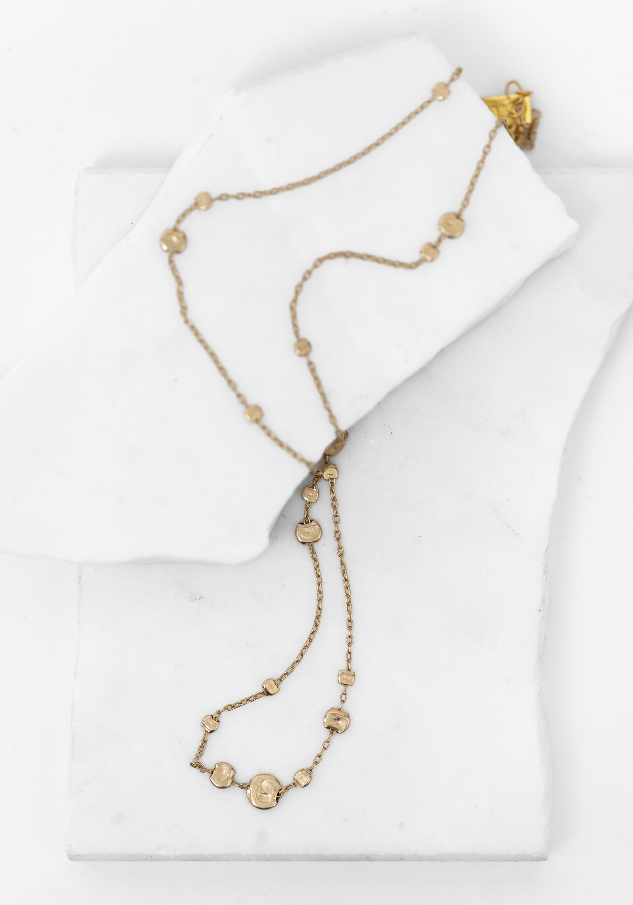 Brass Drift Bubble Necklace