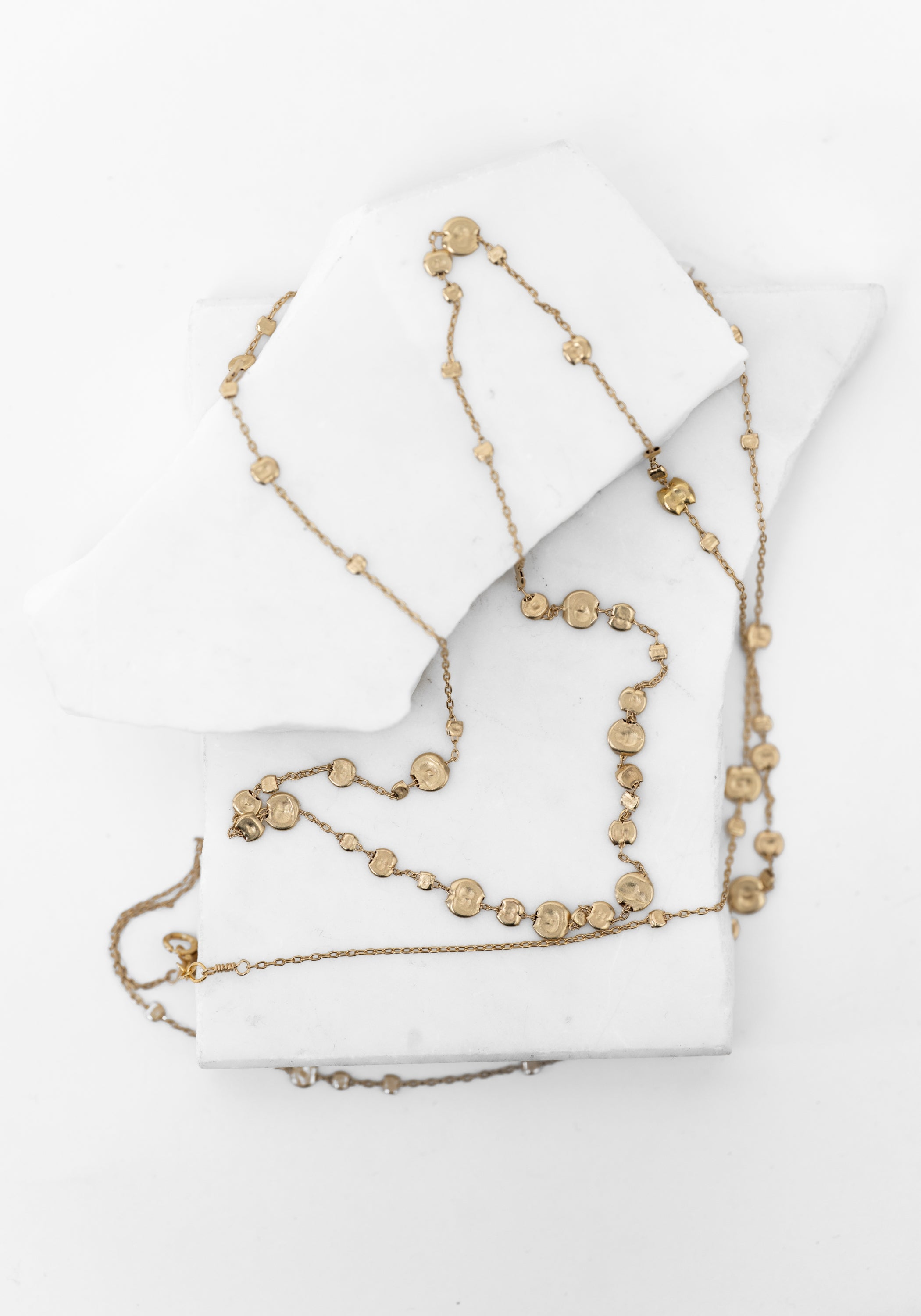 Brass Drift Bubble Necklace