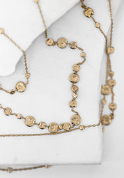 Brass Drift Bubble Necklace