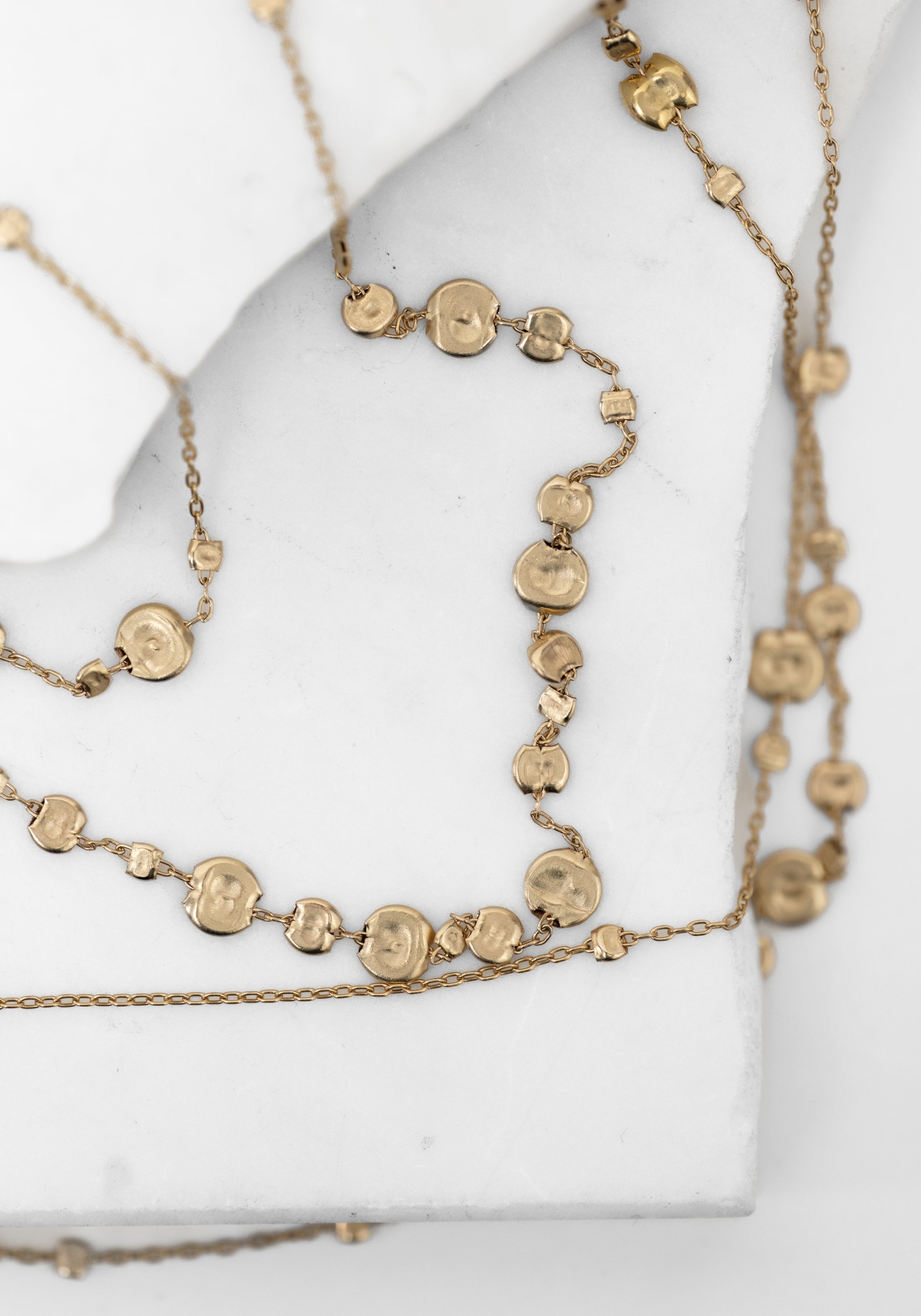 Brass Drift Bubble Necklace