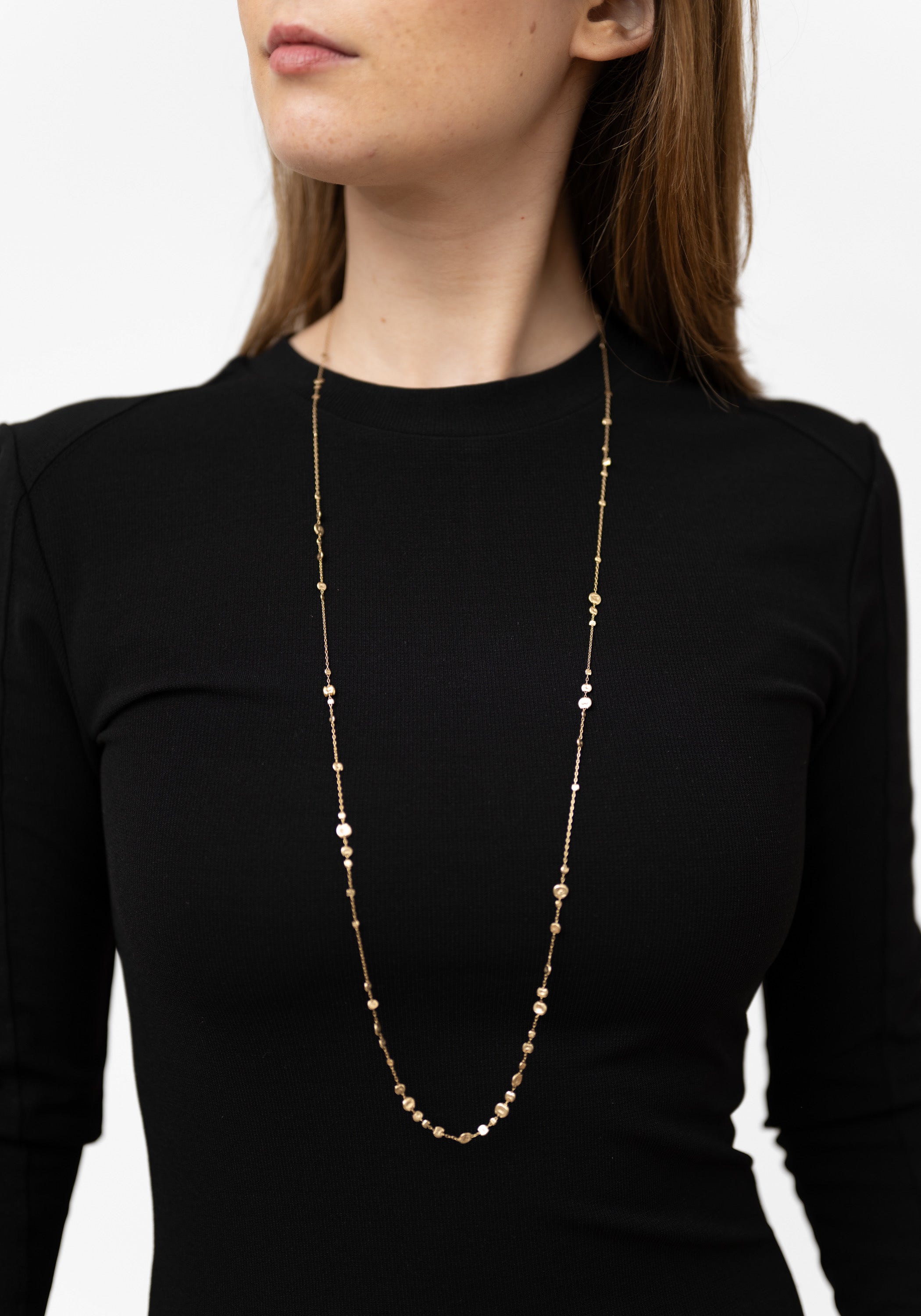 Brass Drift Bubble Necklace