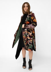 Tiger Orchid Velvet Kimono