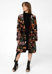 Tiger Orchid Velvet Kimono