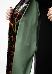 Tiger Orchid Velvet Kimono
