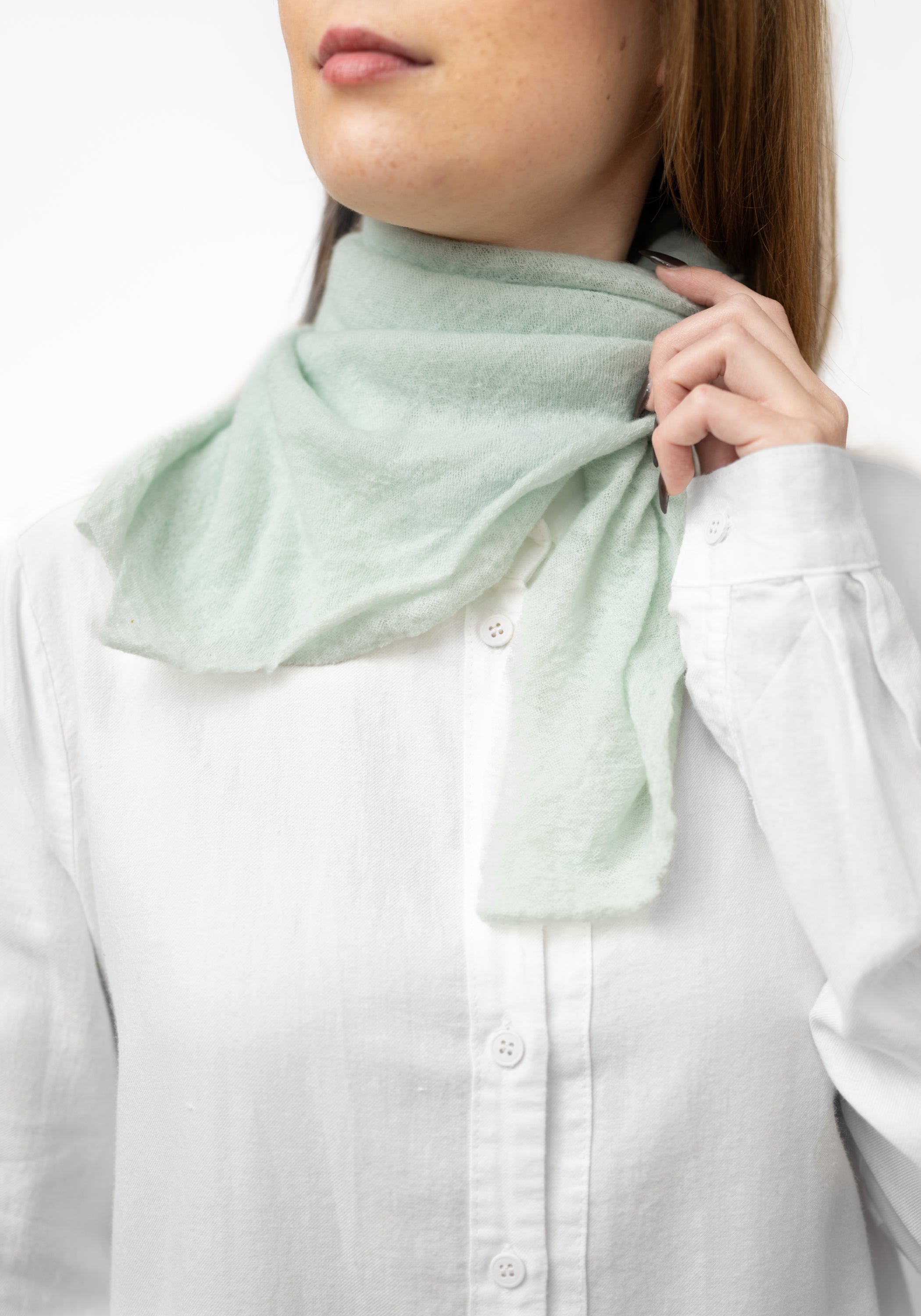 Tie Neck Wool Cloud Scarf - December Thieves