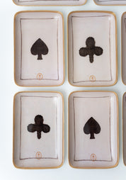 Enameled Aluminum Playing Card Solo Tray