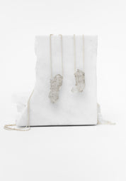 Vertical Caged Quartz Pendant Necklace - December Thieves