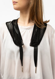 Leather Mesh Neckpiece