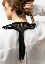 Leather Mesh Neckpiece