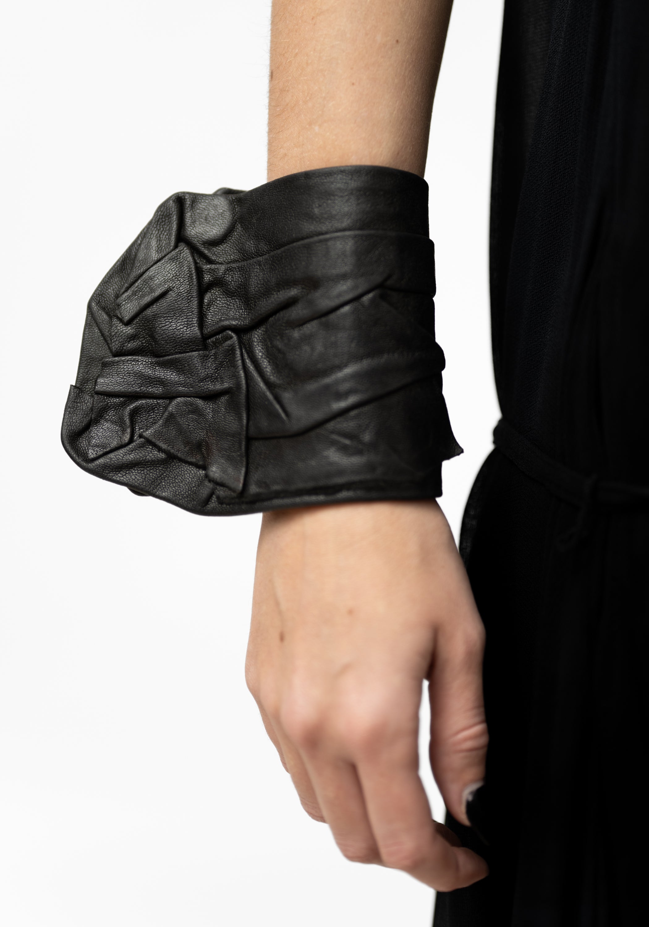 Leather Textured Wrap Cuff