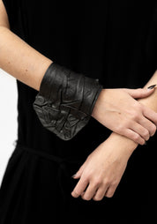 Leather Textured Wrap Cuff