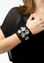 Studded Leather Cuff Bracelet