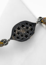 10K Gold, Citrine and Diamond Bracelet