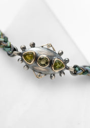 10k Gold, Green Tourmaline and Diamond Bracelet - December Thieves