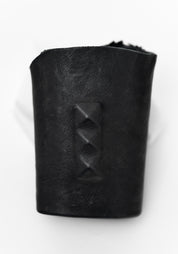 Leather Hidden Studs Cuff
