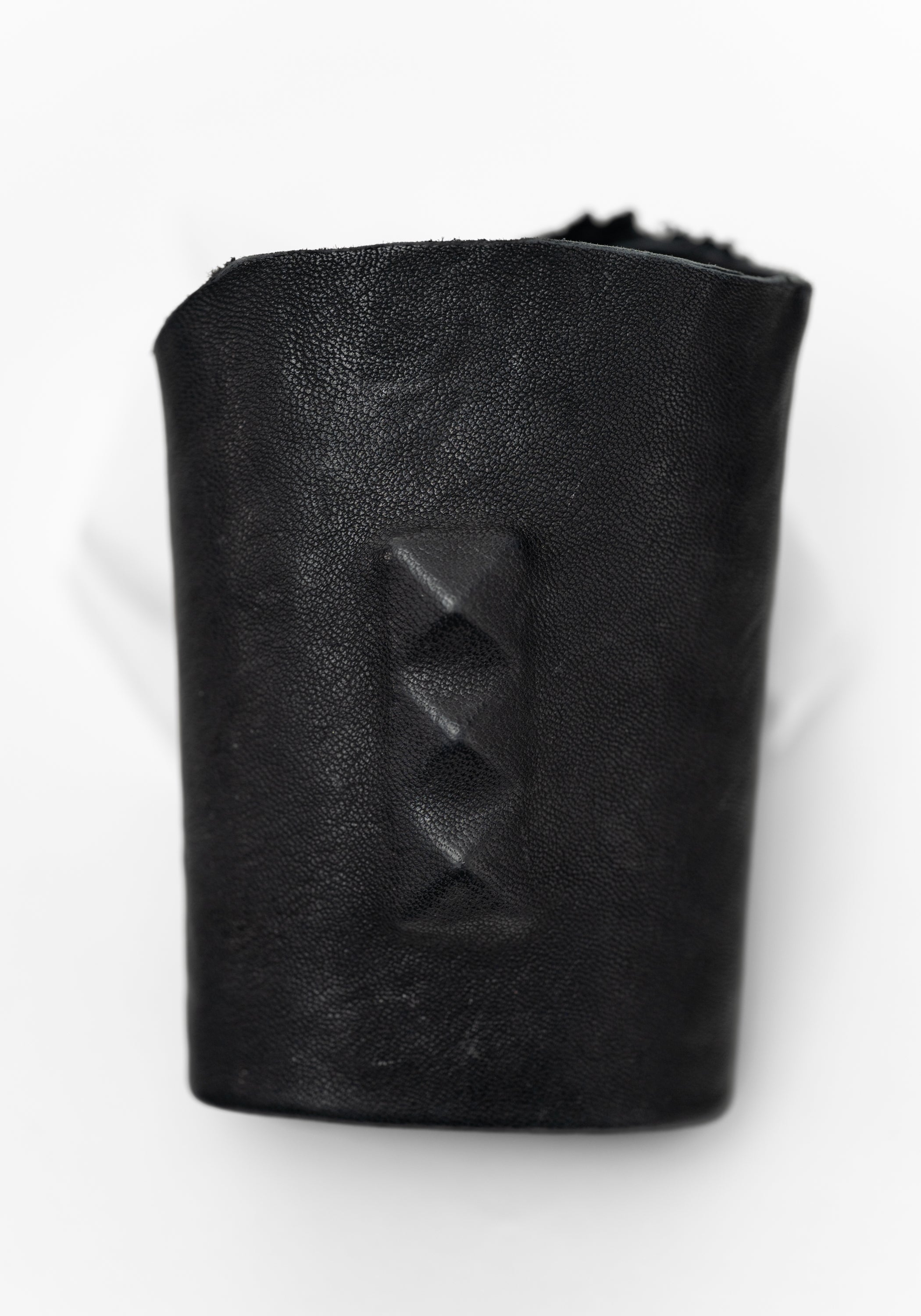 Leather Hidden Studs Cuff