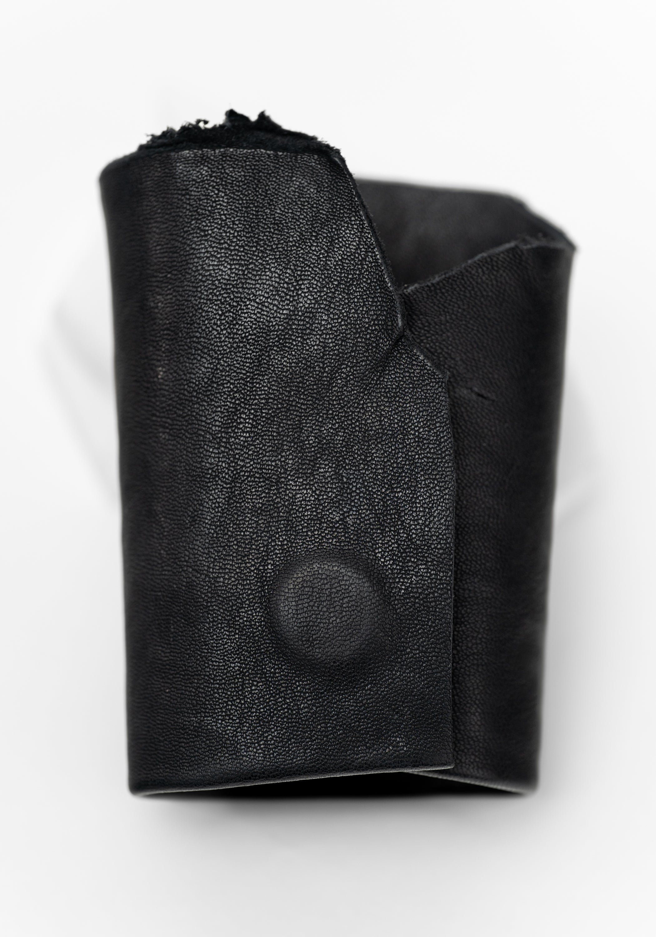 Leather Hidden Studs Cuff