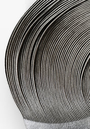 Silver Leather Whorl Mirage Bracelet