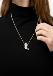 Vertical Caged Quartz Pendant Necklace - December Thieves