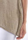 Asymmetric Linen Knit Top | Rundholz