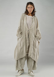 Drop Shoulder Oversized Linen Jacket