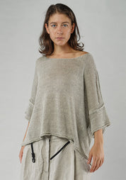 Drop Shoulder Knit Pullover