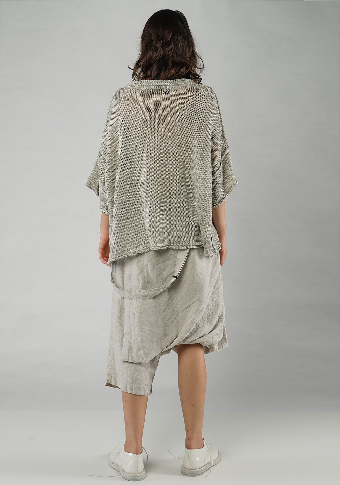 Drop Shoulder Knit Pullover