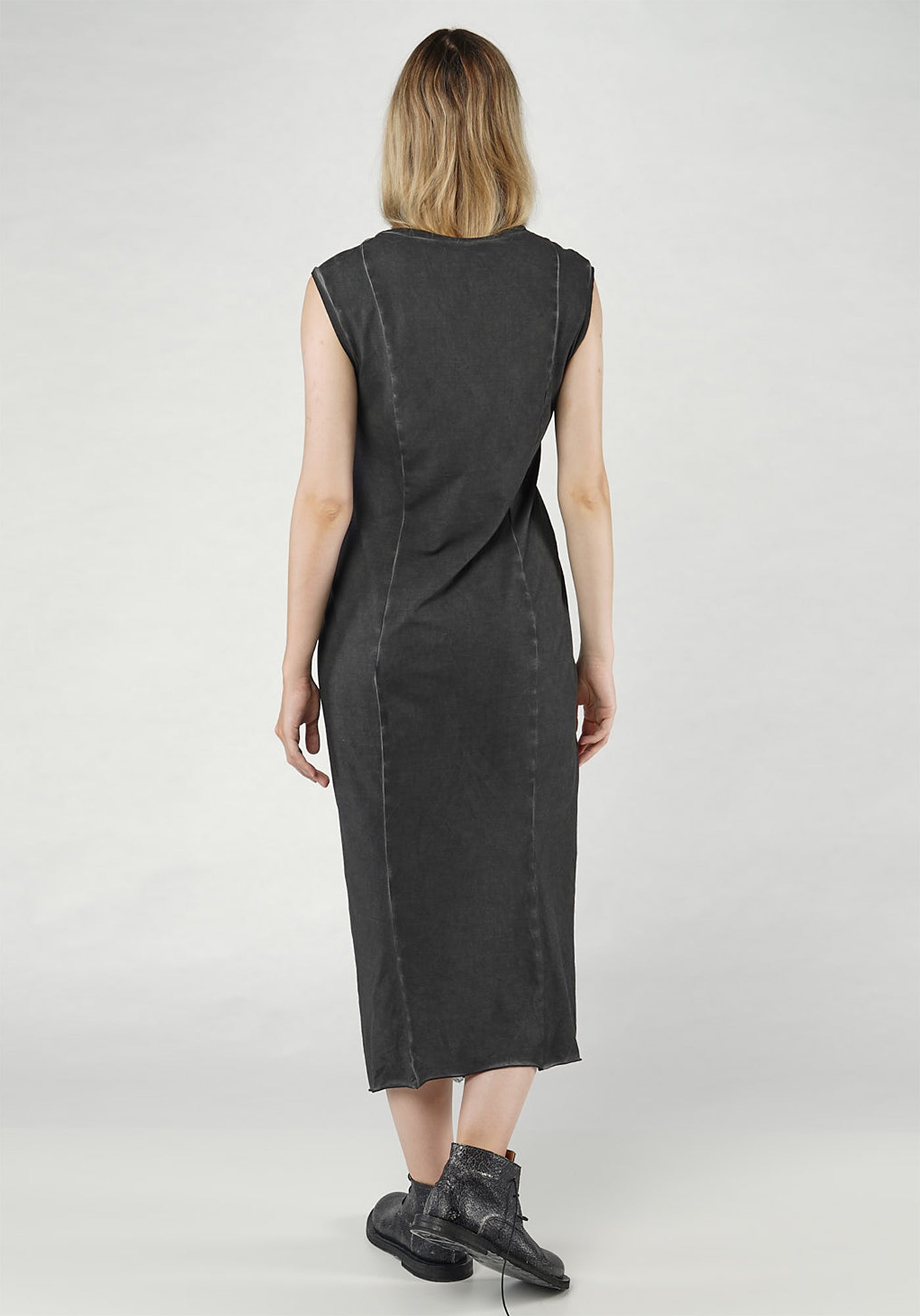 Contrast Panel Tailored Dress