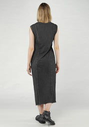 Contrast Panel Tailored Dress