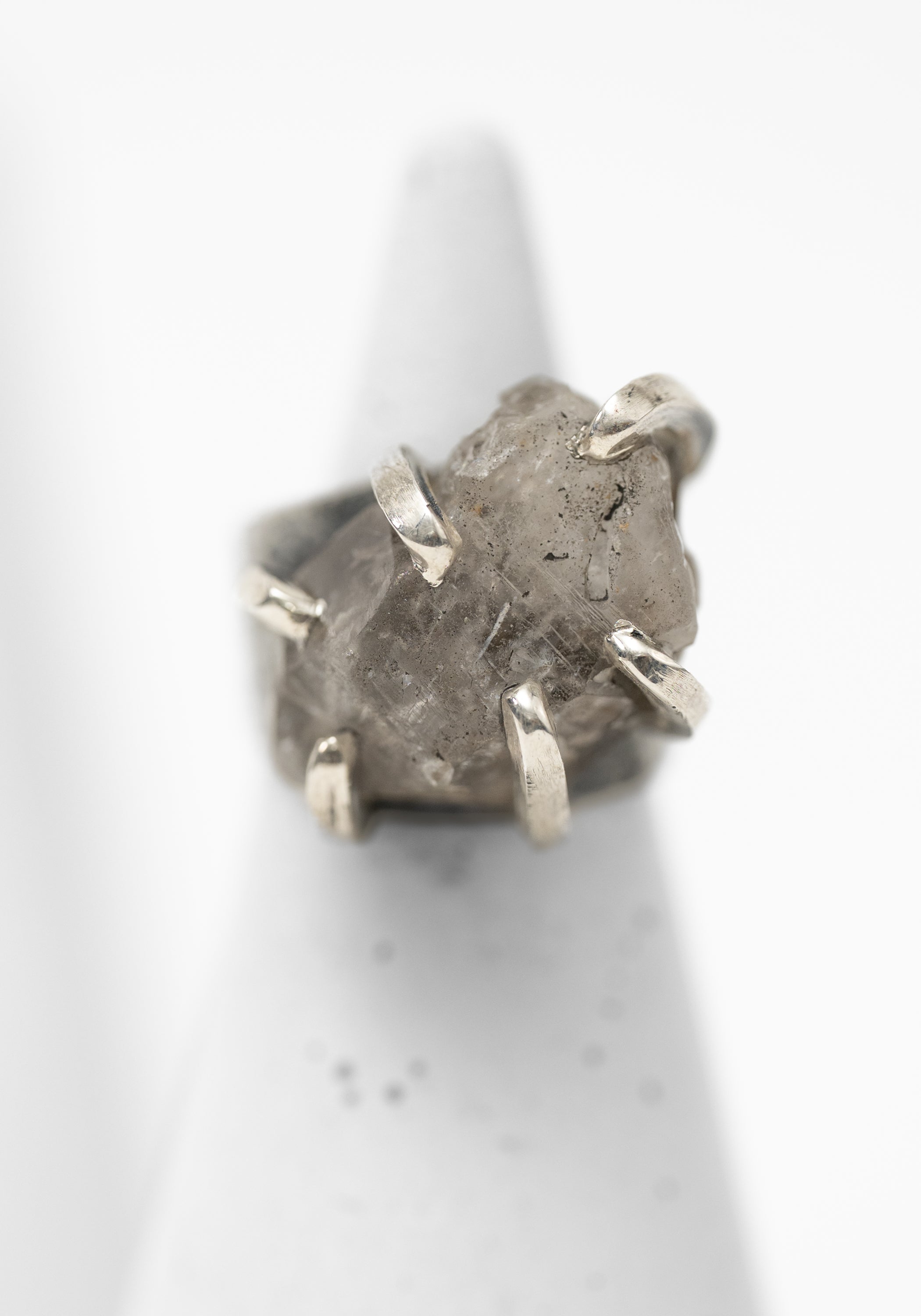 Sterling Prong Set Herkimer Ring - December Thieves