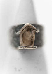 Sterling Pointed Bar Set Herkimer Ring - December Thieves