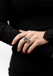 Sterling Prong Set Herkimer Ring - December Thieves