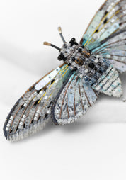 Ghost Cicada Embroidered Pin