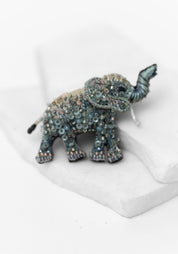 Forest Elephant Embroidered Pin - December Thieves