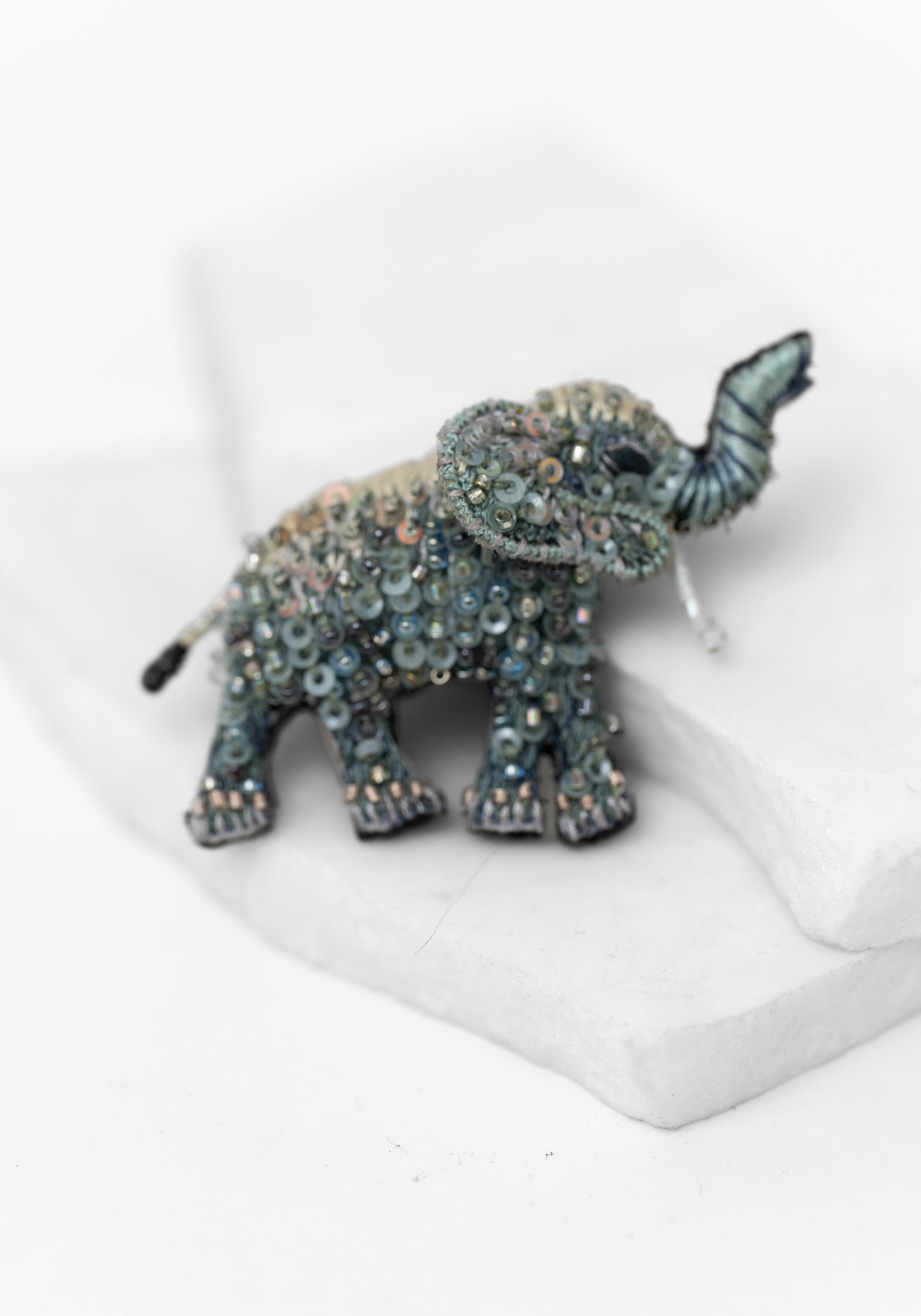 Forest Elephant Embroidered Pin - December Thieves